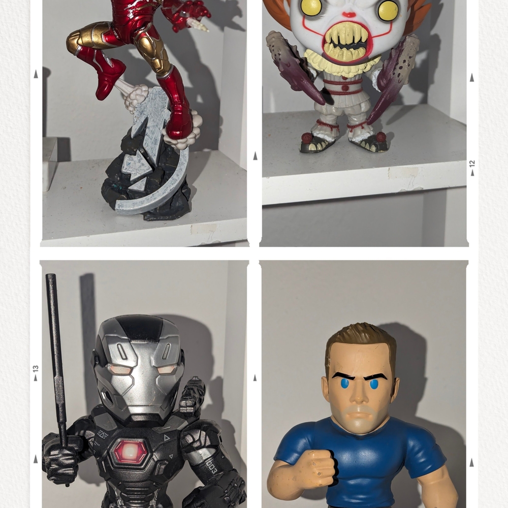 Pop Red and Gold Action Figures Playset